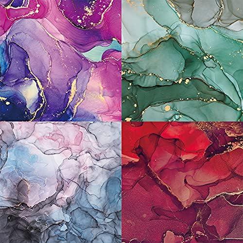 Marbled Scrapbook Paper Pad 12x12 Colored Paper, Single-Sided Decopodge  Paper,Colorful Cardstock Paper Scrapbooking Pattern Paper Pack Cardmaking