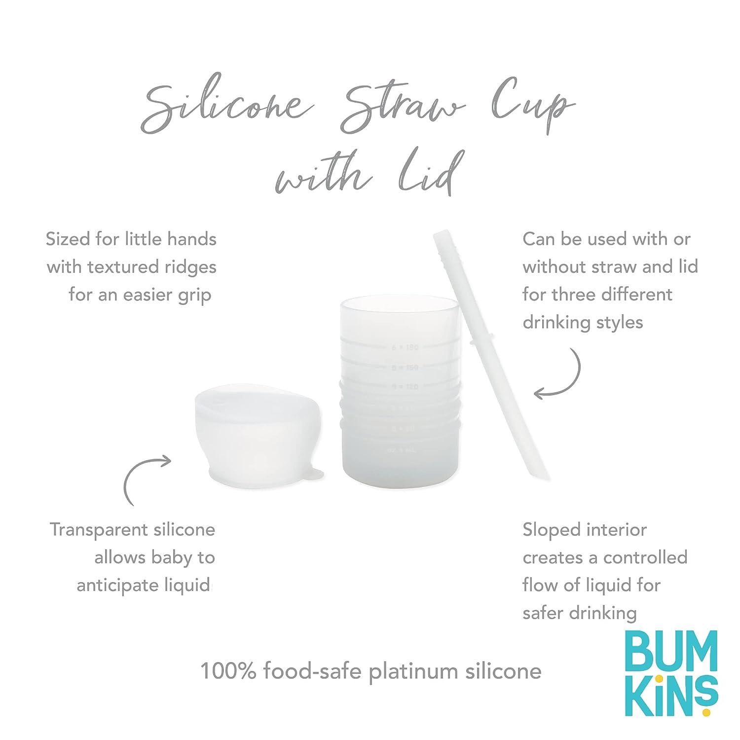 HOTUT Silicone Baby Straw Cup, 210ml/7oz Silicone Training Cup