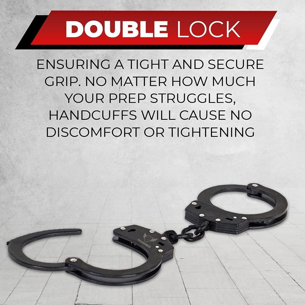 vulcanforce Handcuff Keys - Steel Universal Law Enforcement Hand Cuffs Keys  with Key Ring