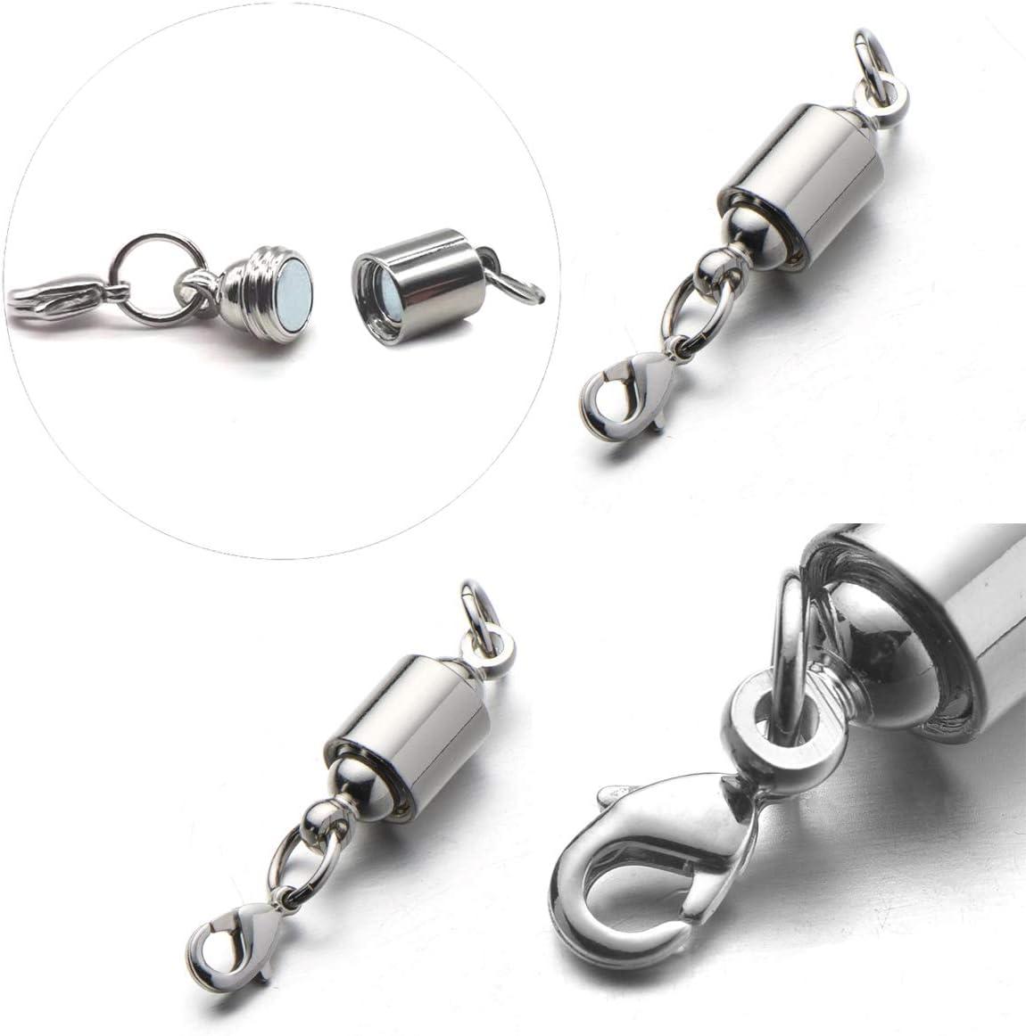 12 Magnet Necklace Clasps for 4mm Tubing 