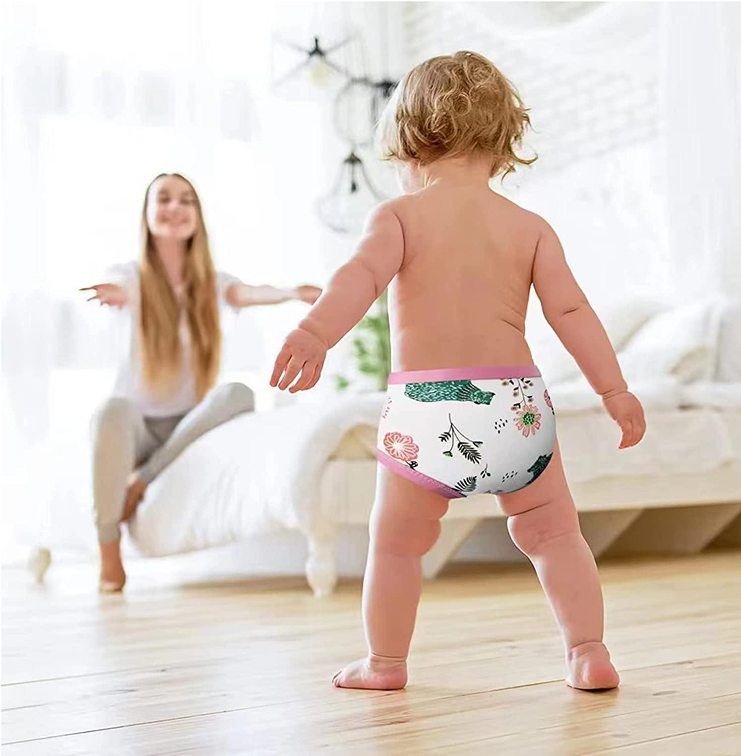 8 Pack Potty Training Underwear,Toddler Absorbent Training Pants,Toddlers  Pee Training Diaper Underwear 2T-3T