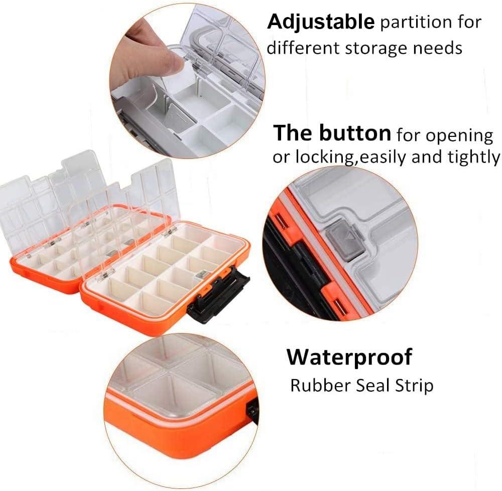 1-8 Compartment Small Storage Box Flying Fishing Tackle Box Fishing Spoon  Hook Bait Storage Box Fishing Accessories Fishing Tackle Box Organizer and