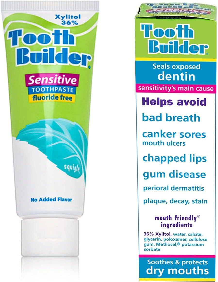 Squigle Enamel Saver Toothpaste with Xylitol and FLUORIDE - 4 oz tubes -  Made in the USA