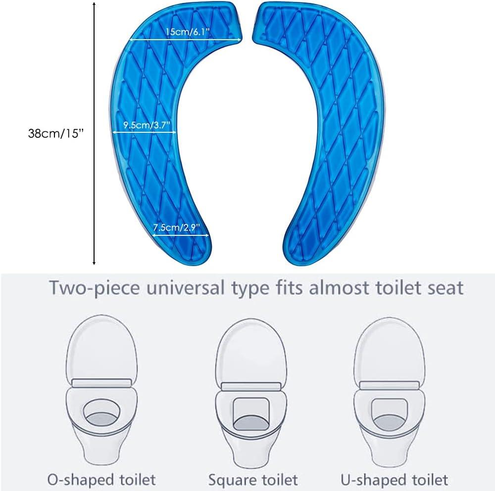 Gel Toilet Seat Cushion, Blue