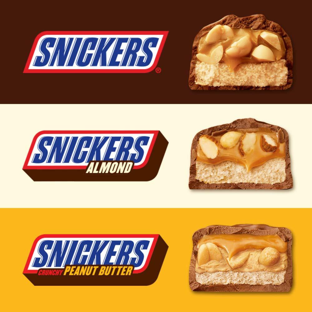 Snickers Original & Peanut Butter & Almond Variety Pack Fun Size Chocolate  Candy Bars, 10.36 oz - Kroger