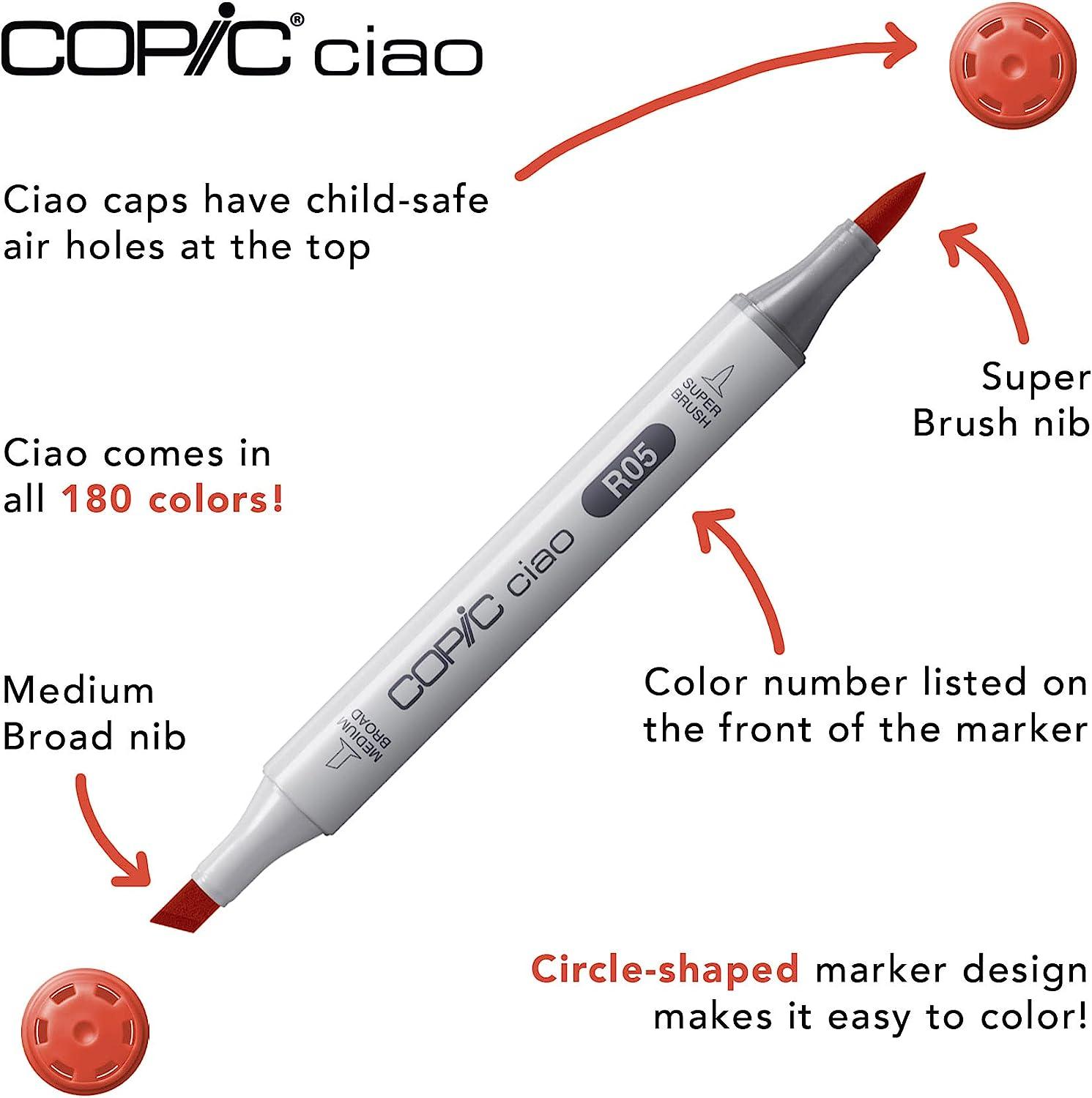 Copic : Ciao Marker : Skin Tones : Set Of 5+1