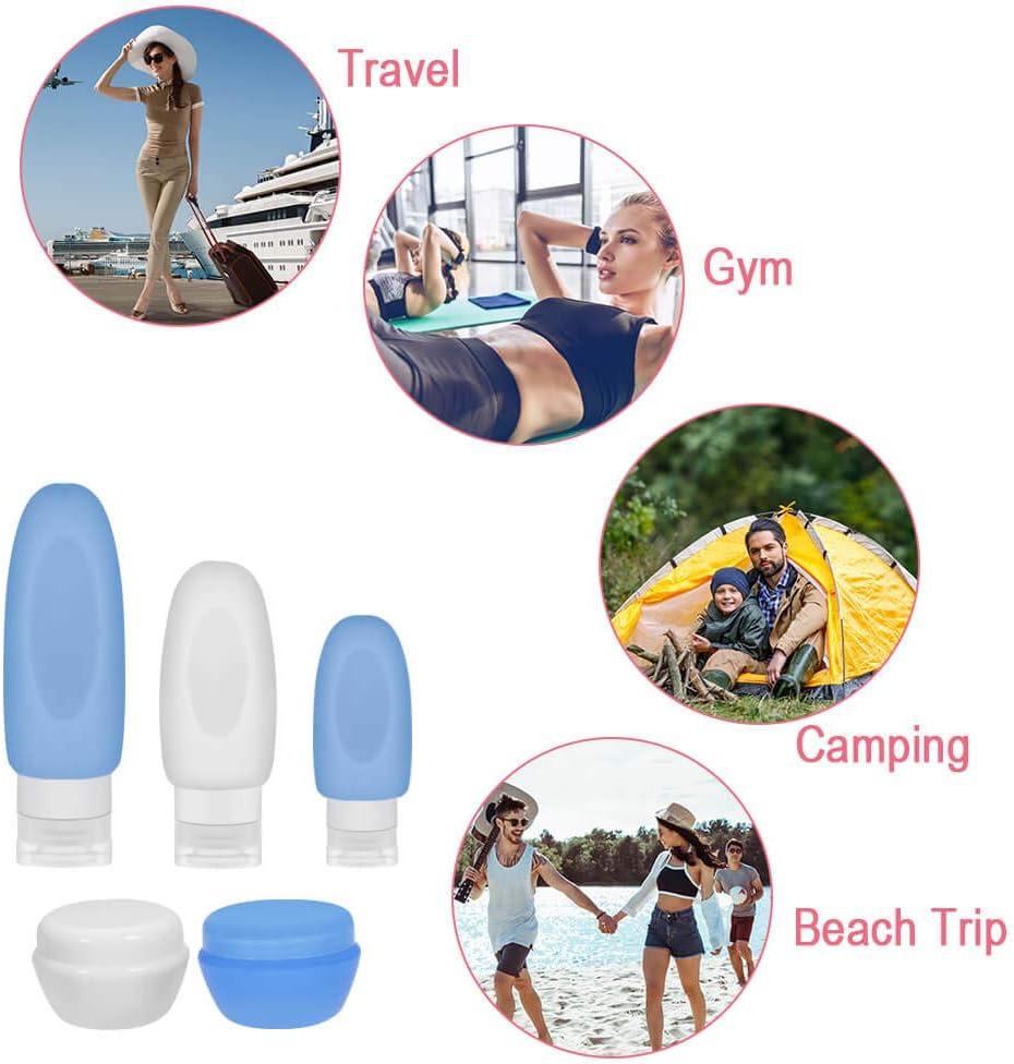 selizo 10 Leakproof Silicone Travel Bottles Squeeze Bottle