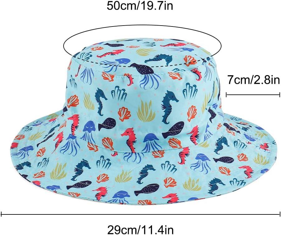  Unisex Baby Sun Hat with UPF 50+ Outdoor Adjustable