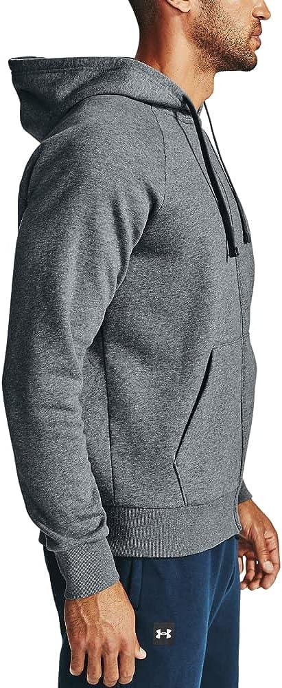 Under Armour Men's Rival Fleece Full Zip Hoodie, Pitch Gray Light Heather  (012)/Onyx White, Small : : Clothing, Shoes & Accessories