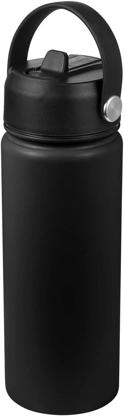Mijafaron Straw lid for Hydroflask Wide Mouth, Straw Lid Flexible Handle  Fits Hydro Flask 32 40 oz, Lids with Straw for Hydroflask Wide Mouth 32 oz  40 oz, Replacement Sports Cap Top Wide Mouth black