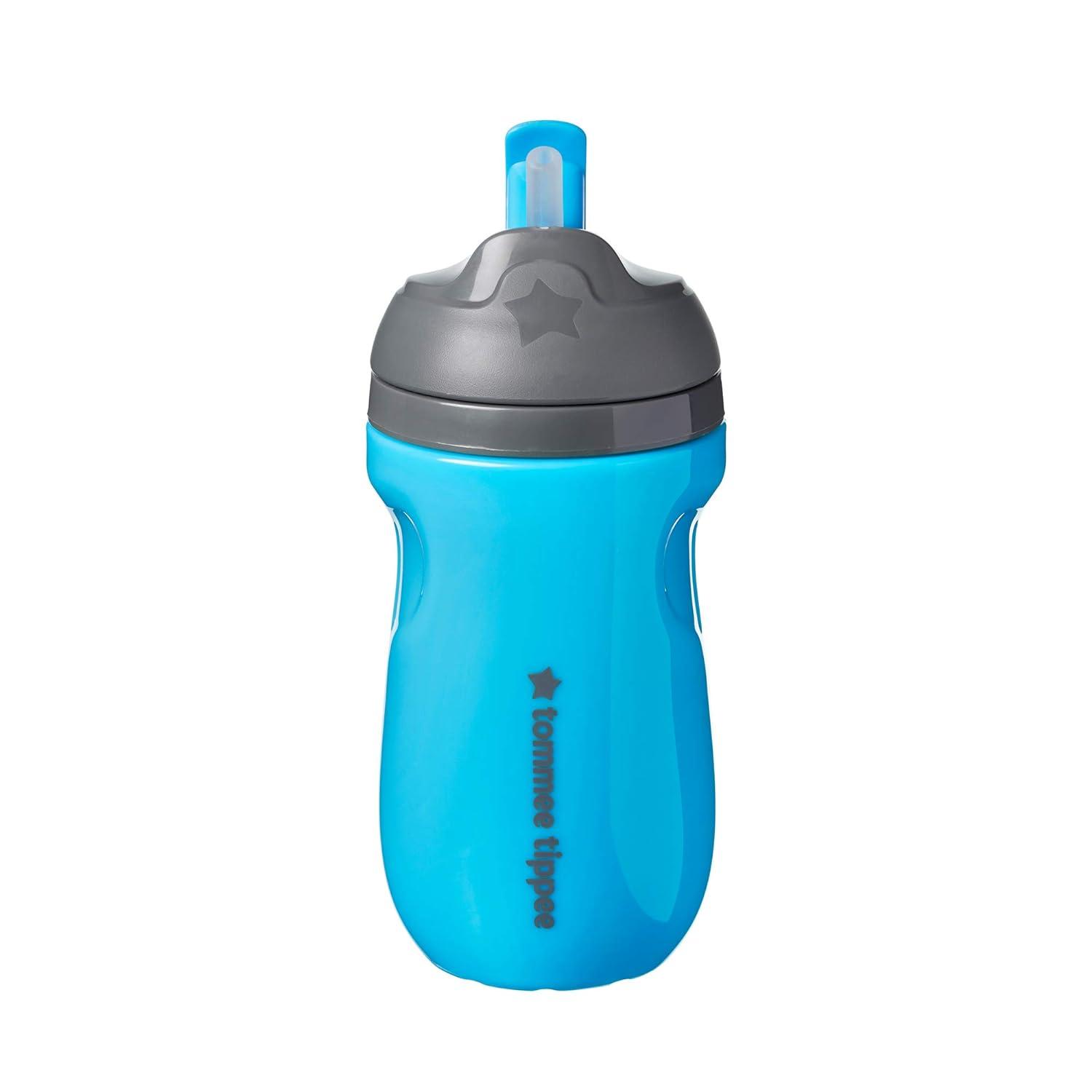 Tommee Tippee insulated toddler straw sippy cup 9 oz. 12 mths+ teal  lightweight