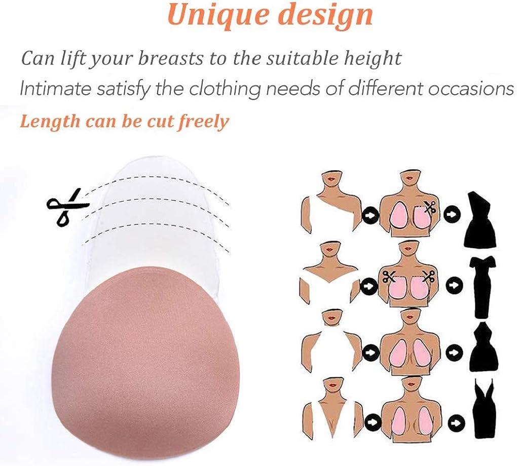 STbra Reusable Invisible Bra Lift Sticky Bras, Stylish Push Up Self Adhesive  Backless Strapless Sticky Bra Tape Lift A/B/C Cup 02beige