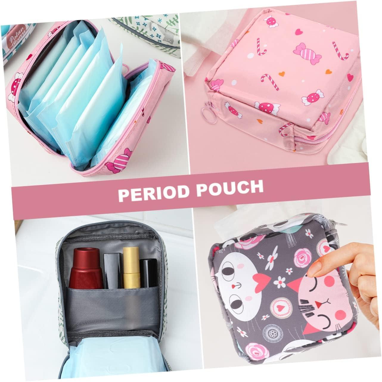Women Sanitary Pad Pouch Napkin Towel Storage Bag Credit Card Holder Purse  | eBay