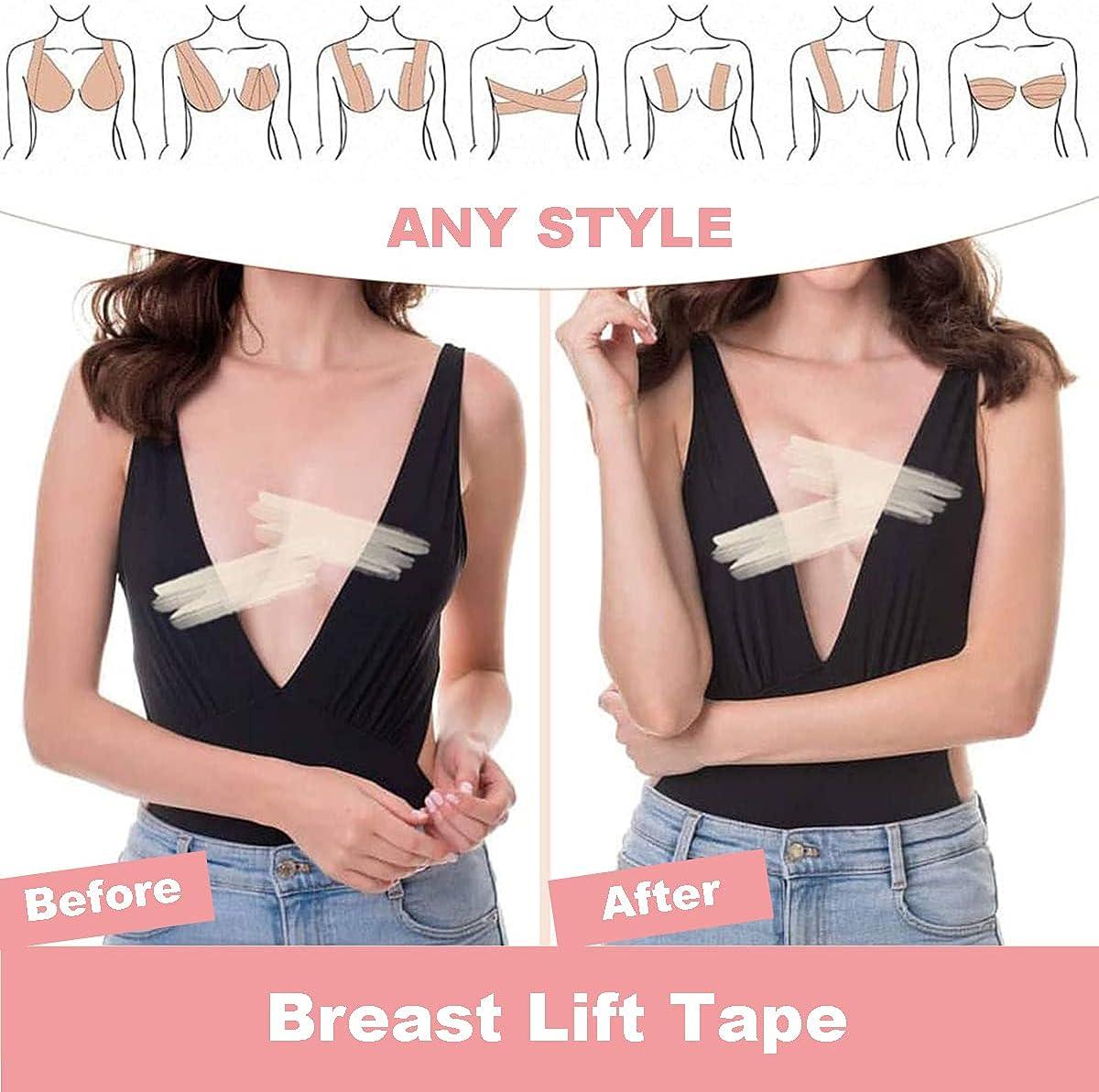 Invisible Boob Tape For Women, Large Breast Body Tape For Support And  Fashion