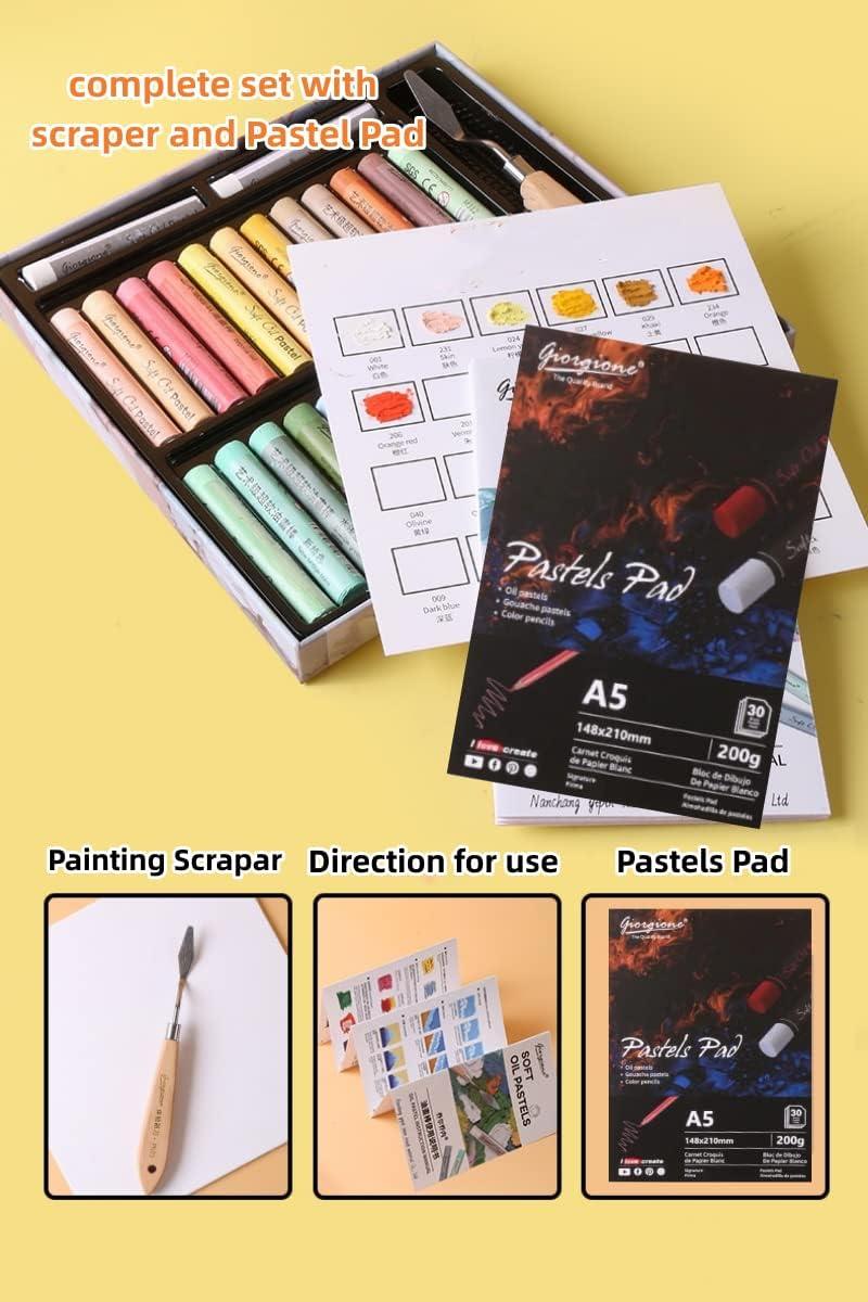 YNTCHENG Oil Pastels for Kids, Oil Pastels for Artists,Soft  Oil Pastels Set Of 36 Colors, Pastels Art Supplies For Professional  Drawing.Contain Pastel Pad : Arts, Crafts & Sewing