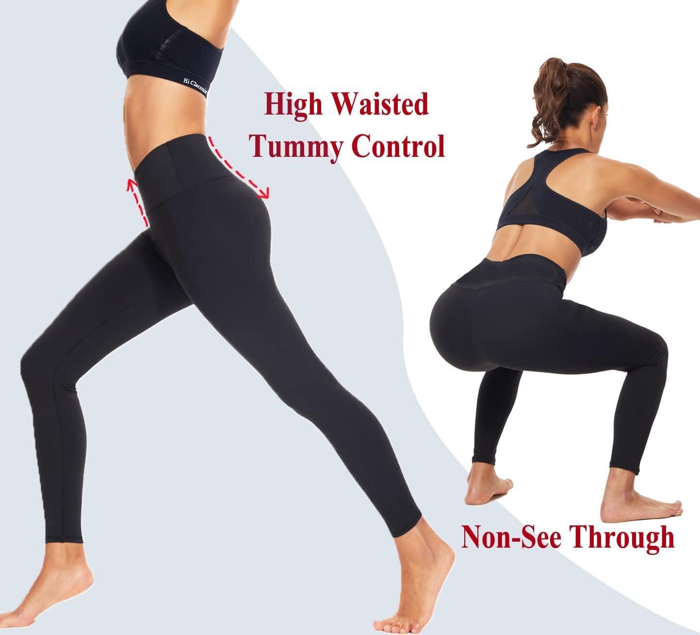 Redqenting High Waisted Leggings for Women Workout Seamless Leggings Yoga  Pants Sweat Proof Tummy Control Tights Black - ShopStyle