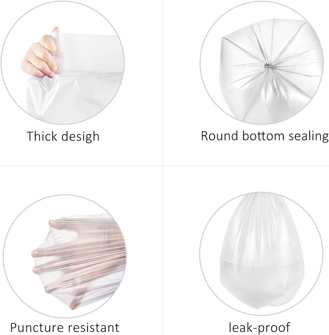 Bags Colorful Clear Garbage Bags Bathroom Trash Can Liners Small