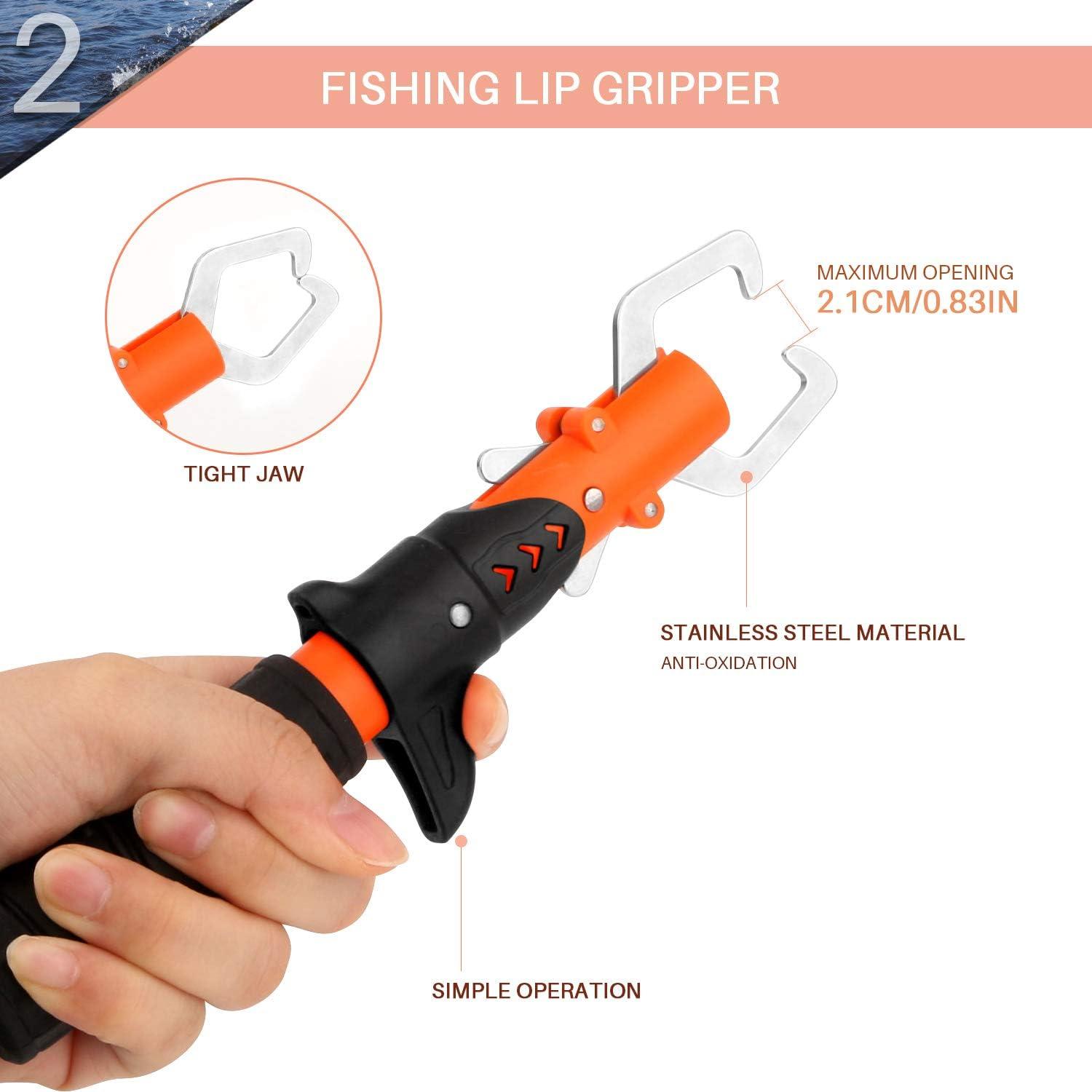 mouhike Fishing Tool Kit Fishing Pliers, Fish Lip Gripper