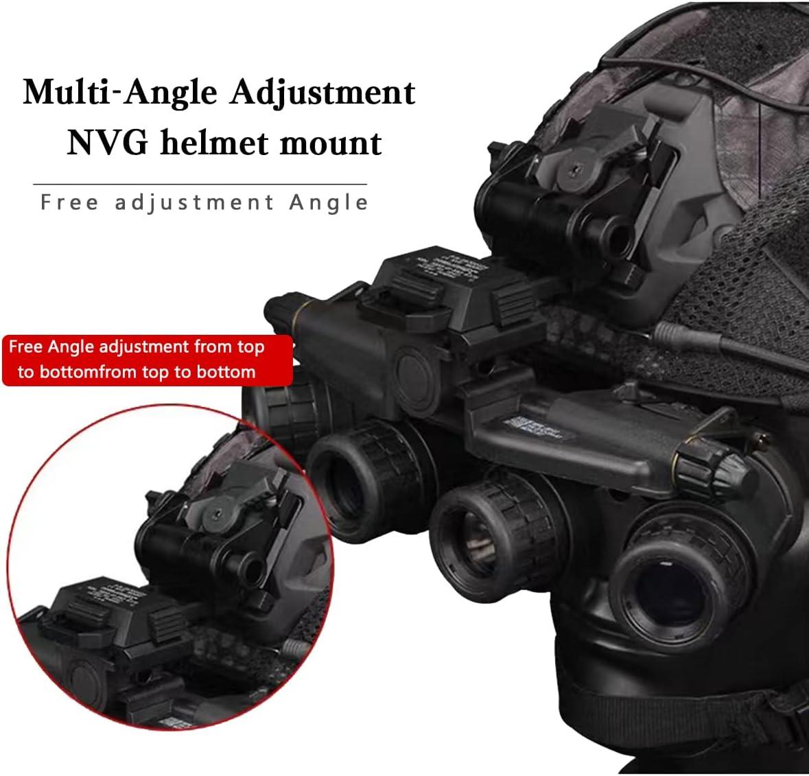 Gafas de visión nocturna NVG Mount Black Helmet Mount - Modelo de visión  nocturna de metal para PVS14/PVS18/PVS15/PVS7 (gafas de visión nocturna no