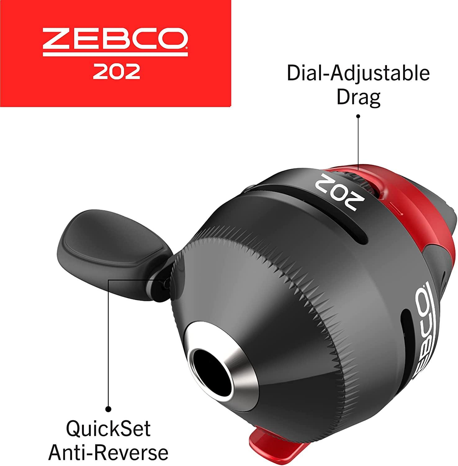 Zebco 404 Spincast Reel and Fishing Rod Combo, Tackle Included
