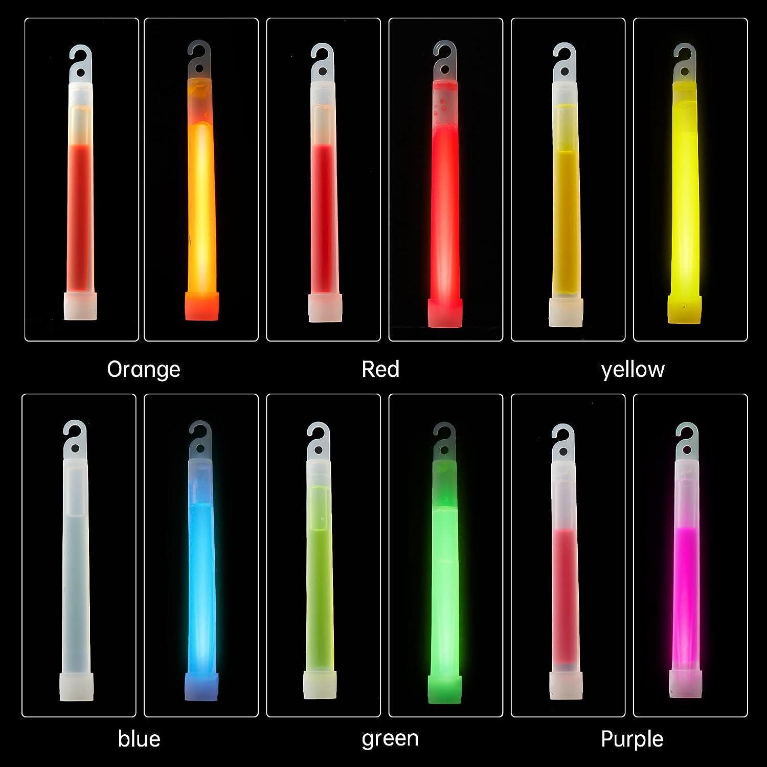 AZQERR 25 Ultra Bright Glow Sticks,Long Last Light Sticks,6 India