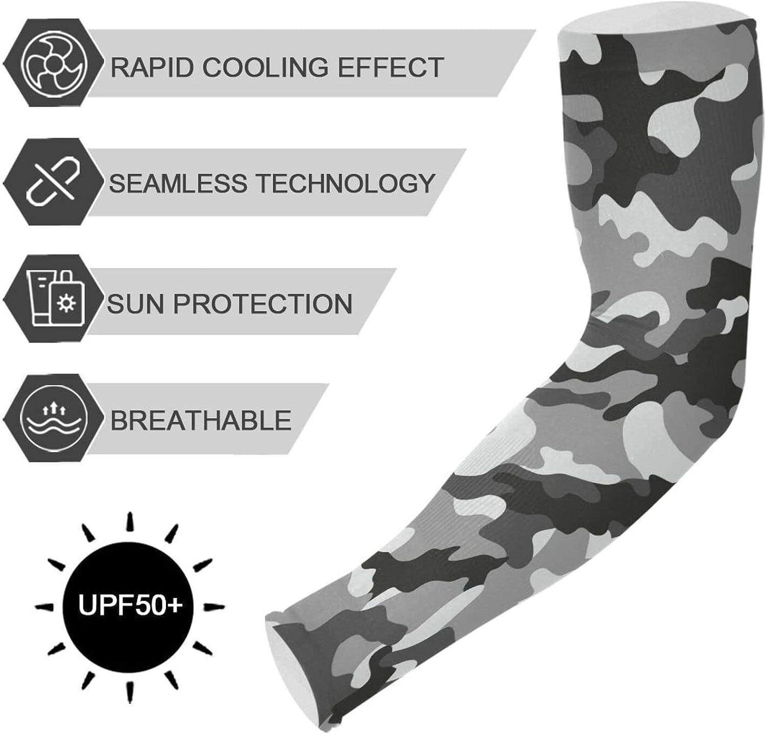 Grey Camo Arm Sleeves - Adult