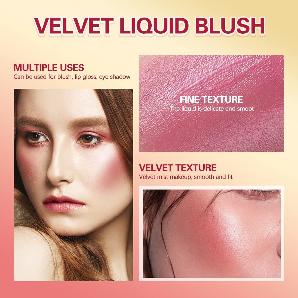 Velvet Liquid Blush Liquid Blush For Cheeks Cream Blush For Cheeks Blush Liquid Makeup Rare