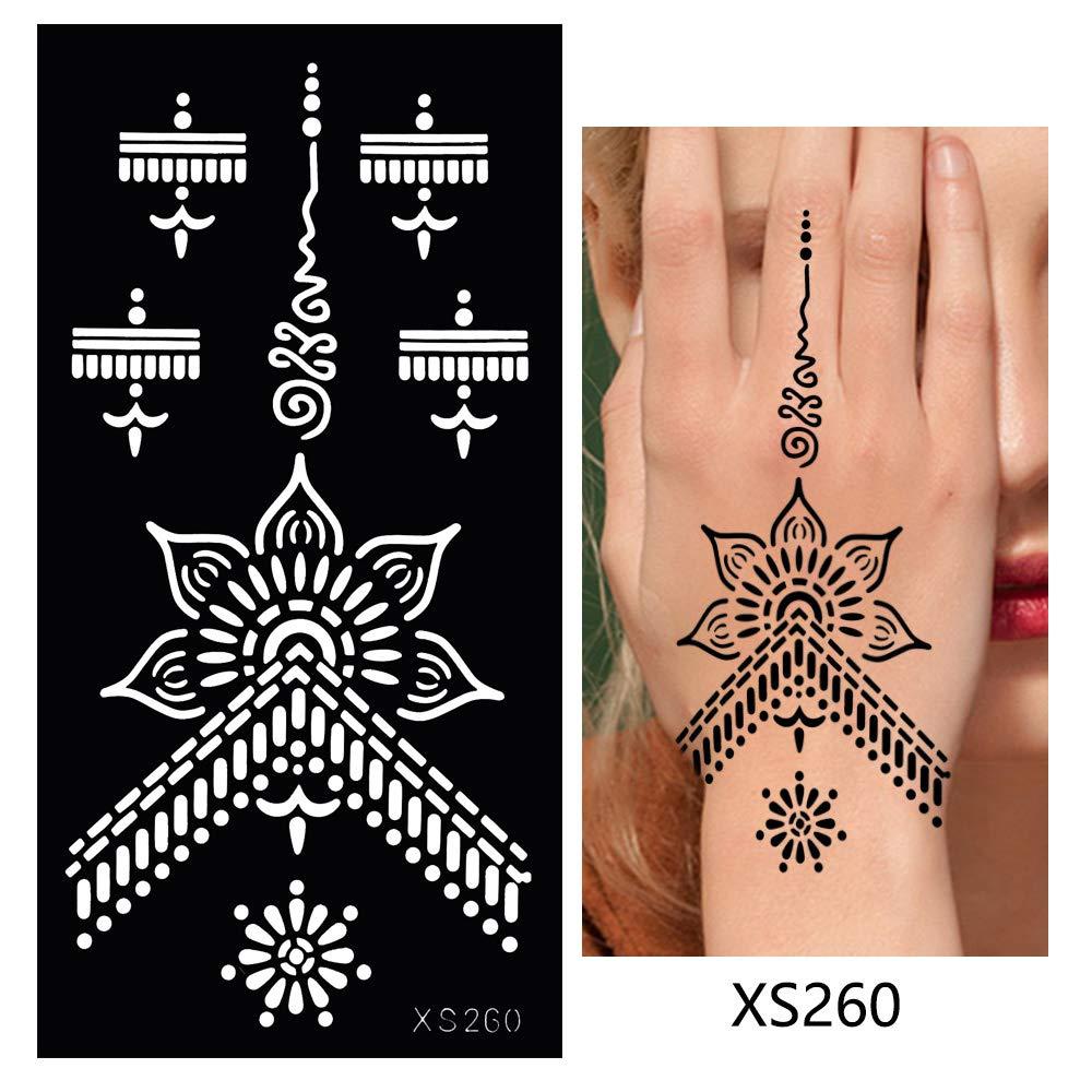 Henna Tattoo Stencil Self Adhesive Hollow Template Body Art Paint