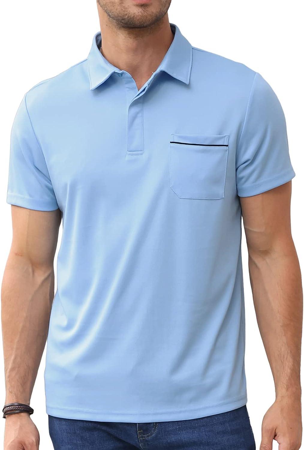  Golf Shirts For Men Summer Shirts Mens Polo Shirts Short  Sleeve Shirts For Men Quick Dry Shirts Work Shirts For Men T Shirts Fishing  Shirts