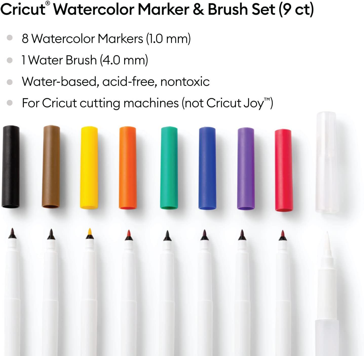 Cricut R20 Watercolor Cards with Rainbow Watercolor Markers and 2x2 Card Mat Bundle for DIY Invitations for DIY Invitations