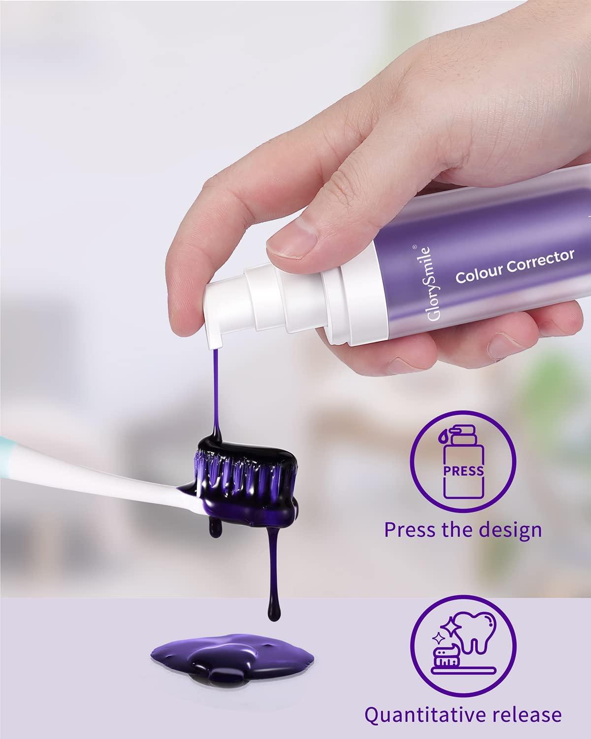 Glorysmile V34 Color Corrector Toothpastepurple Toothpaste For Teeth Whitening Tooth Whitening 