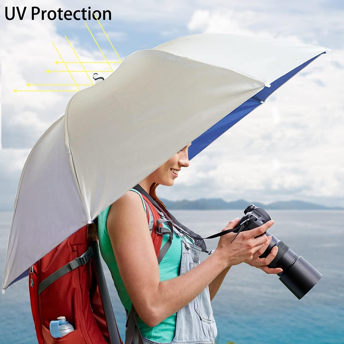 Fishing Umbrella Sun Umbrella Hat Golf Fishing Camping Headwear