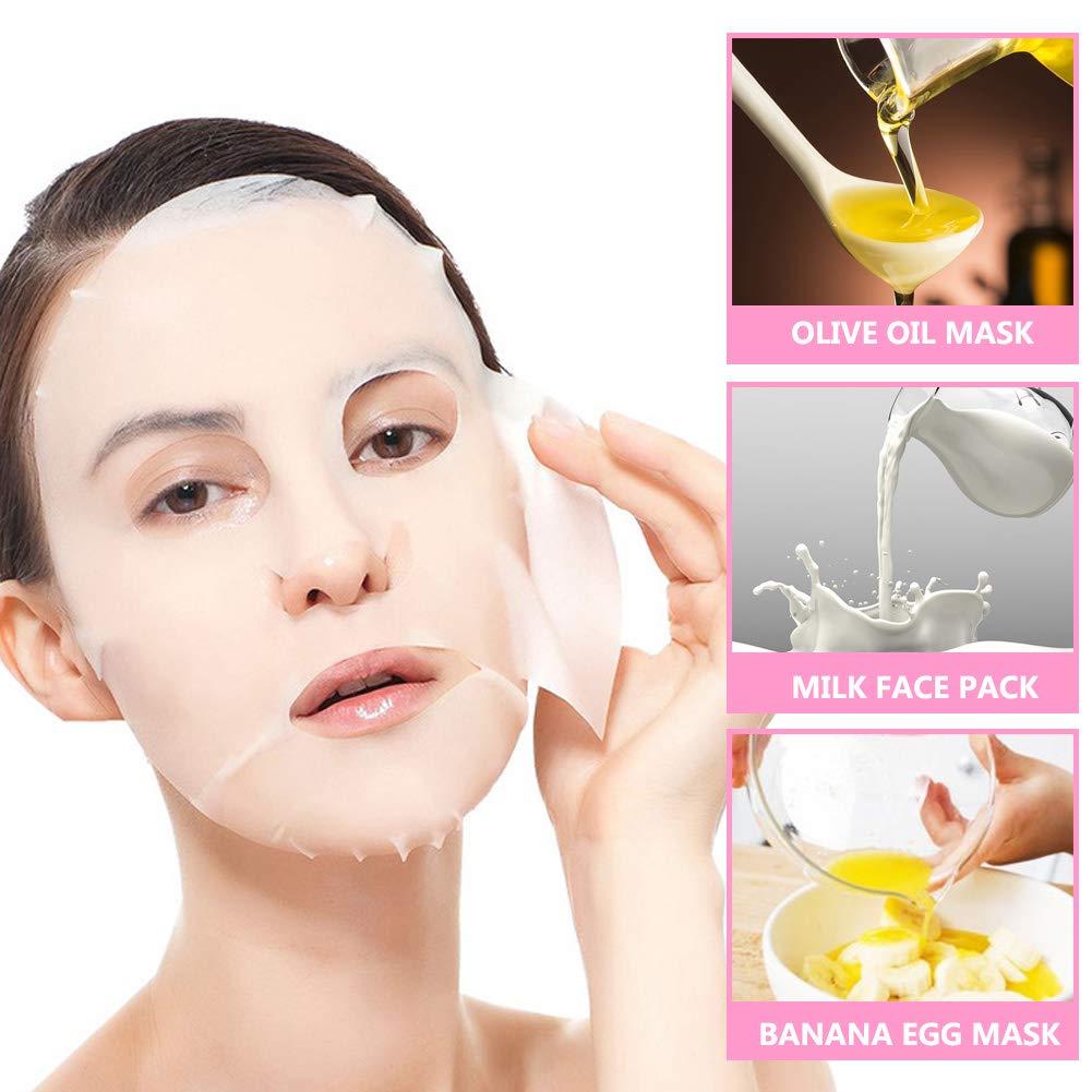 Cayanmydery 100 Pieces Compressed Facial Mask Sheet Beauty Diy Disposable Mask Paper Natural 8772