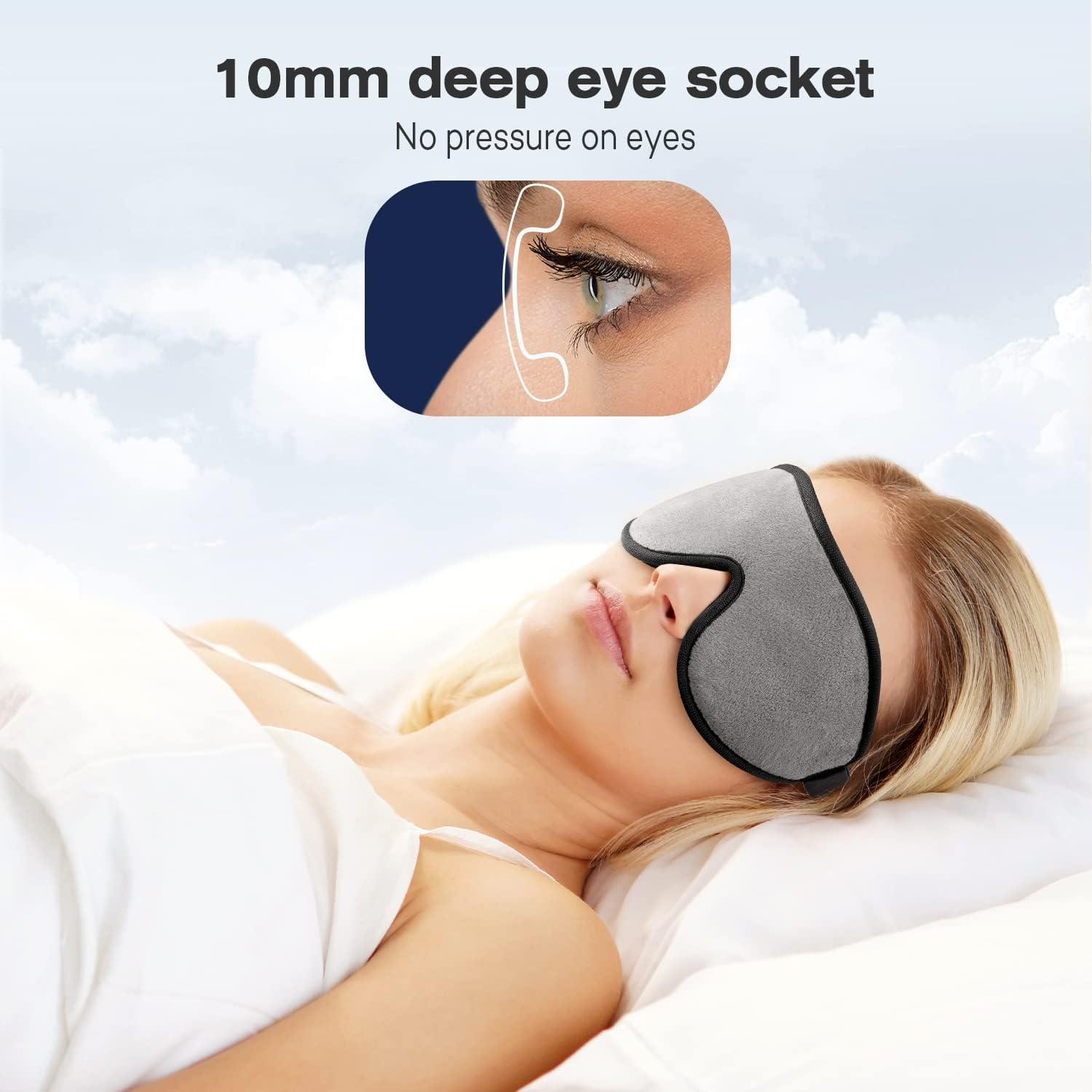 Silk Sleep Mask, Lightweight And Comfortable, Super Soft, Adjustable  Contoured Eye Mask For Sleeping, Shift Work, Naps, Best Night Blindfold  Eyeshade For Men And Women, Black 