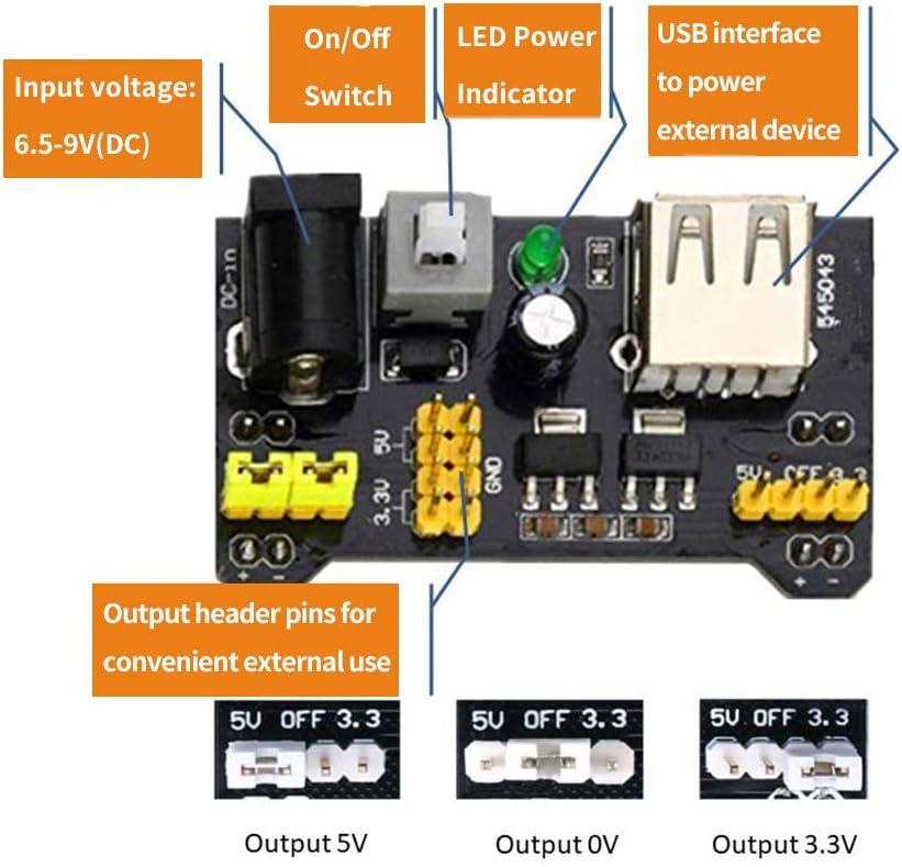 Makeronics 7 In 1 Rab Holder 830 Tie Points Breadboardelectronics Fun Kit Power Supply 2916