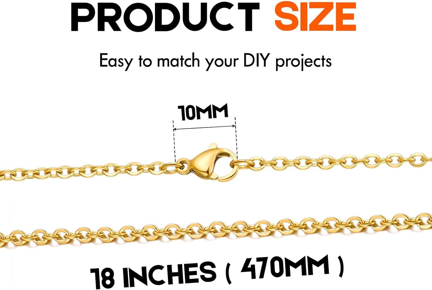 Wholesale DIY Custom Gold Chain for Jewelry Making Stainless Steel