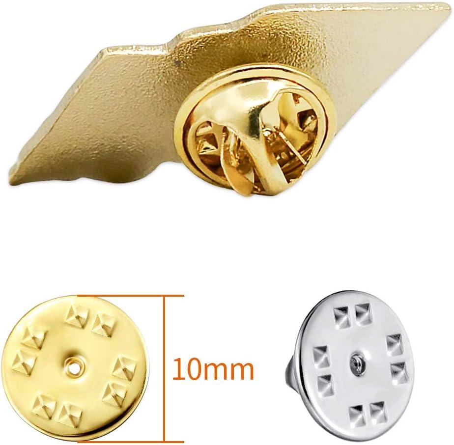 24 Pieces Durable Metal Pin Backs Locking, Pin Keepers Clasp Replacement  Backings for Lapel Pins, Brooch, Hat, Toy Pins, Uniform Badges, Findings