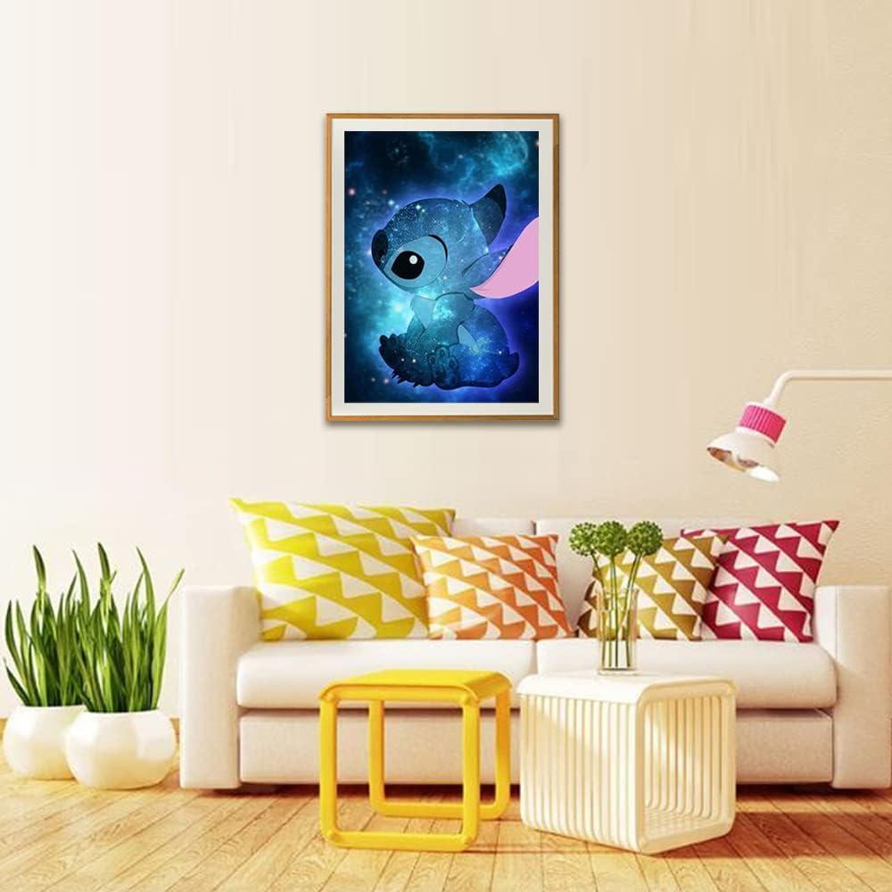 FILASLFT Diamond Painting Kits for Adults Stitch Diamond Art Cartoon Anime Full Diamond Painting Galaxy Baby Perfect for Office Home Wall Decor and