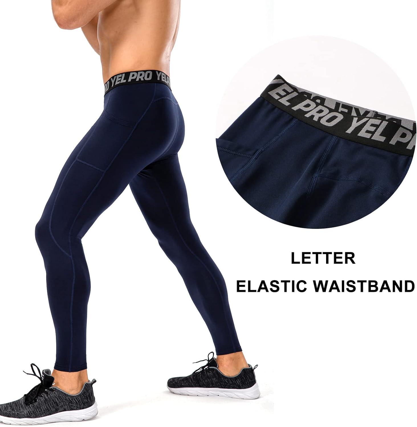 Fashion Men's Sexy Tight Pants Casual Sweatpants Low Rise Elastic Skinny  Active Pants Compression Track Bottoms Leggings