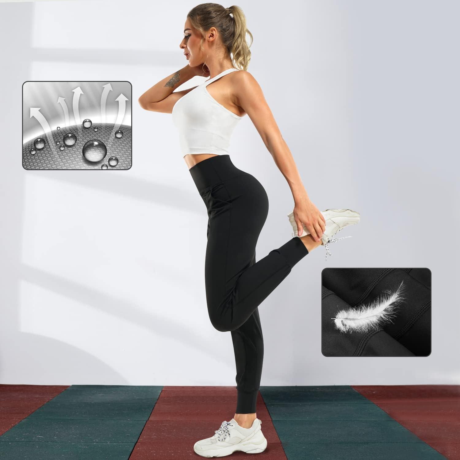  Scrub Pants for Women Jogger Style White Leggings for Women  Tummy Control Gym Yoga Pants No See-Through-Soft Athletic Black Pants Black  Athletic Leggings Women : Clothing, Shoes & Jewelry