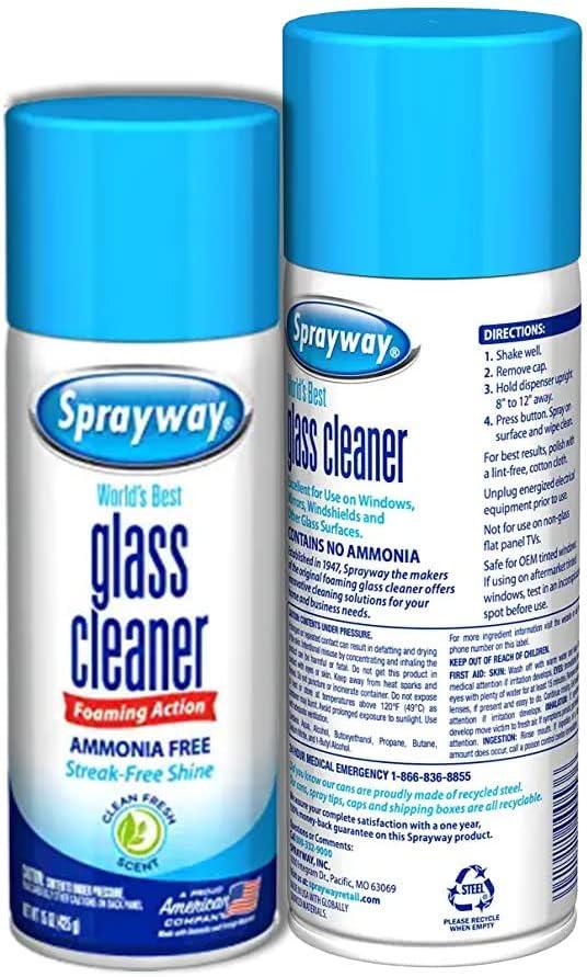Sprayway Glass Cleaner, 19 oz. Cans - 12 Pack