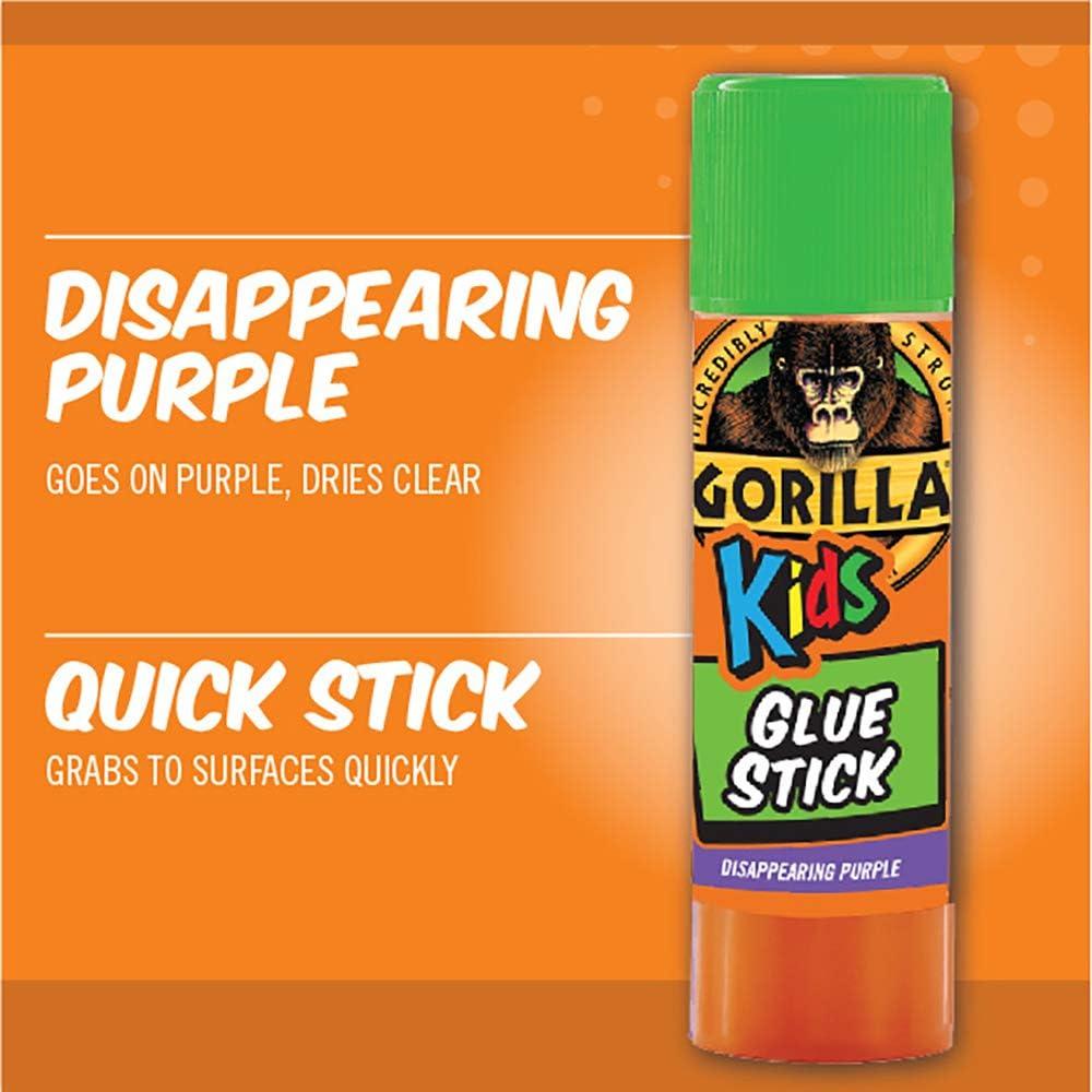 Gorilla Kids Disappearing Purple Glue Sticks Two 6 Gram Sticks (Pack of 1)  1 - Pack