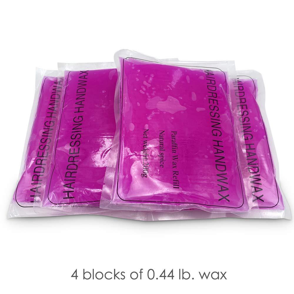 Paraffin Wax, 450g Paraffin Wax Blocks Refills, Paraffin Wax Bead Blocks  for Hands Feet Dry Skin Stiff Muscles[Lavender]