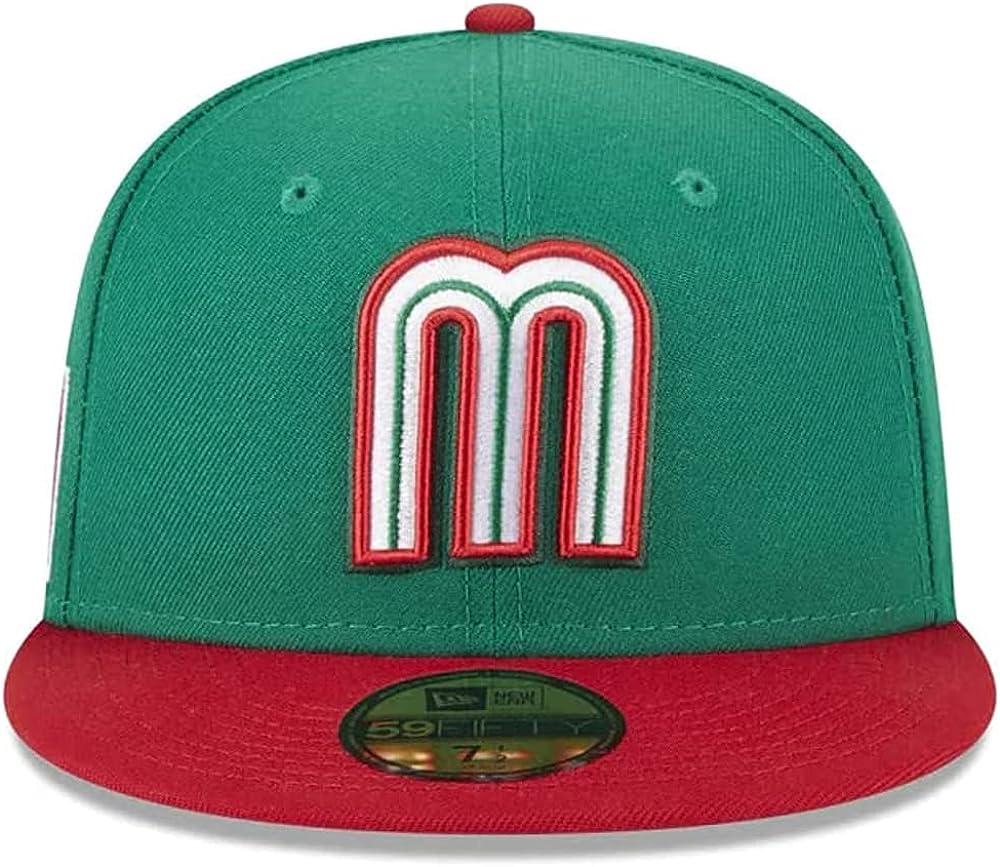 Mexico Baseball Black Red Cap Black/Red / 7 1/4