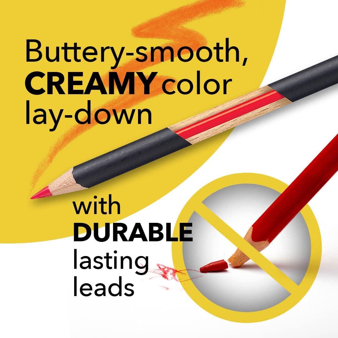 Premium 72 Colored Pencil Set - Includes Pencil Organizer, Travel