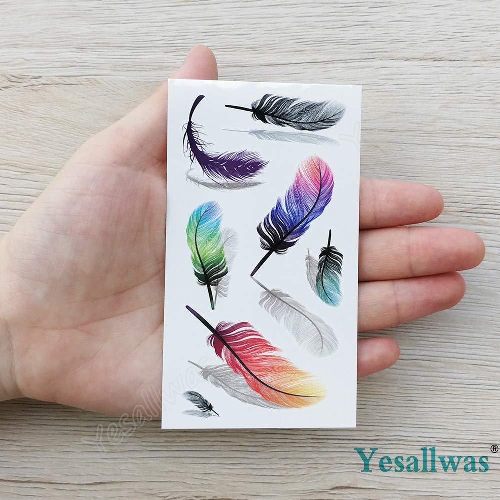 Small Feather Temporary Tattoo - Set of 3 – Little Tattoos