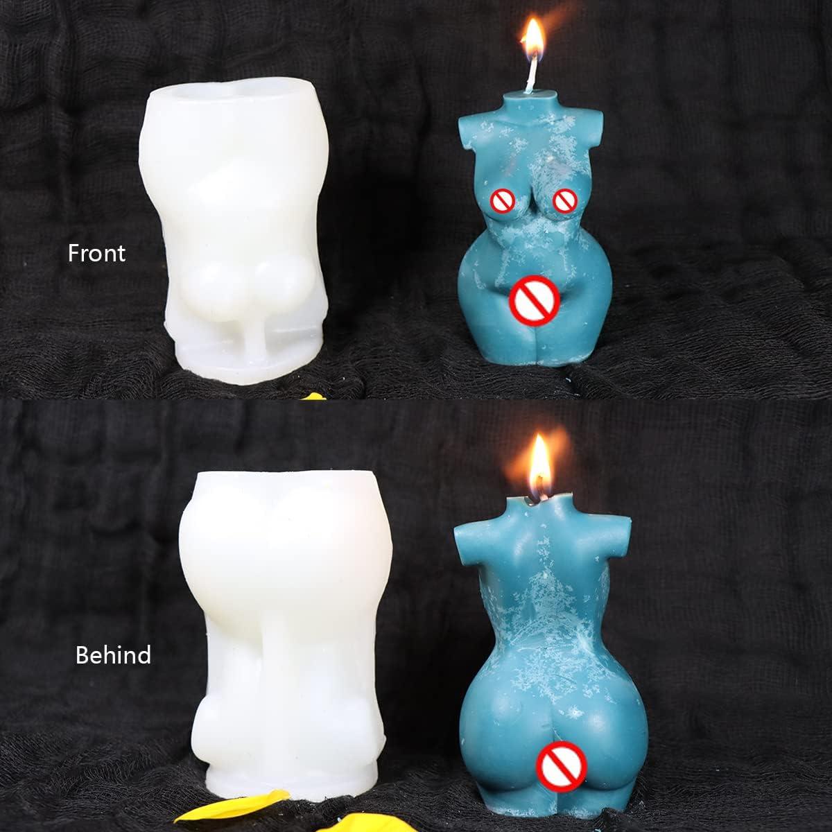 3D Moulds Women Body Candle Making Mold Sex Woman Silicone Body Molds Thick  Female Body Curvy Figure