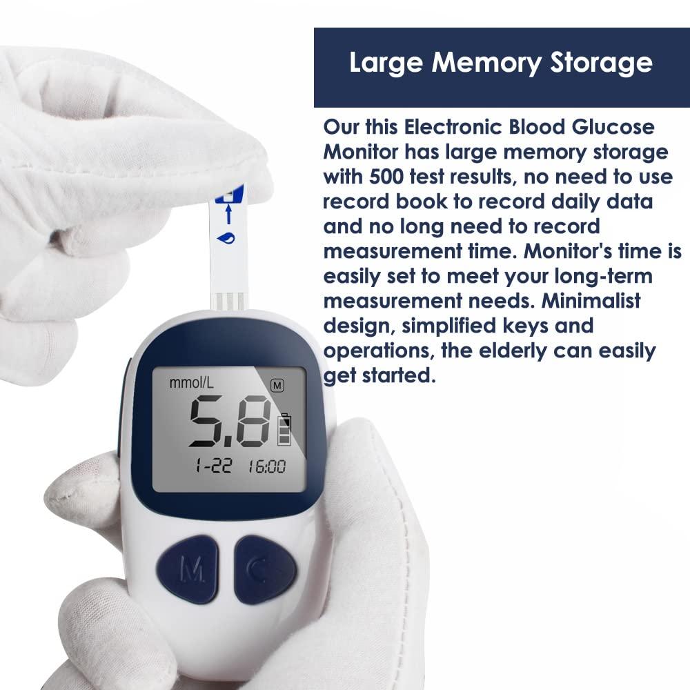 Carejoy Diabetes Test Kit Tester Diabetic Blood Sugar Glucose Meter Machine