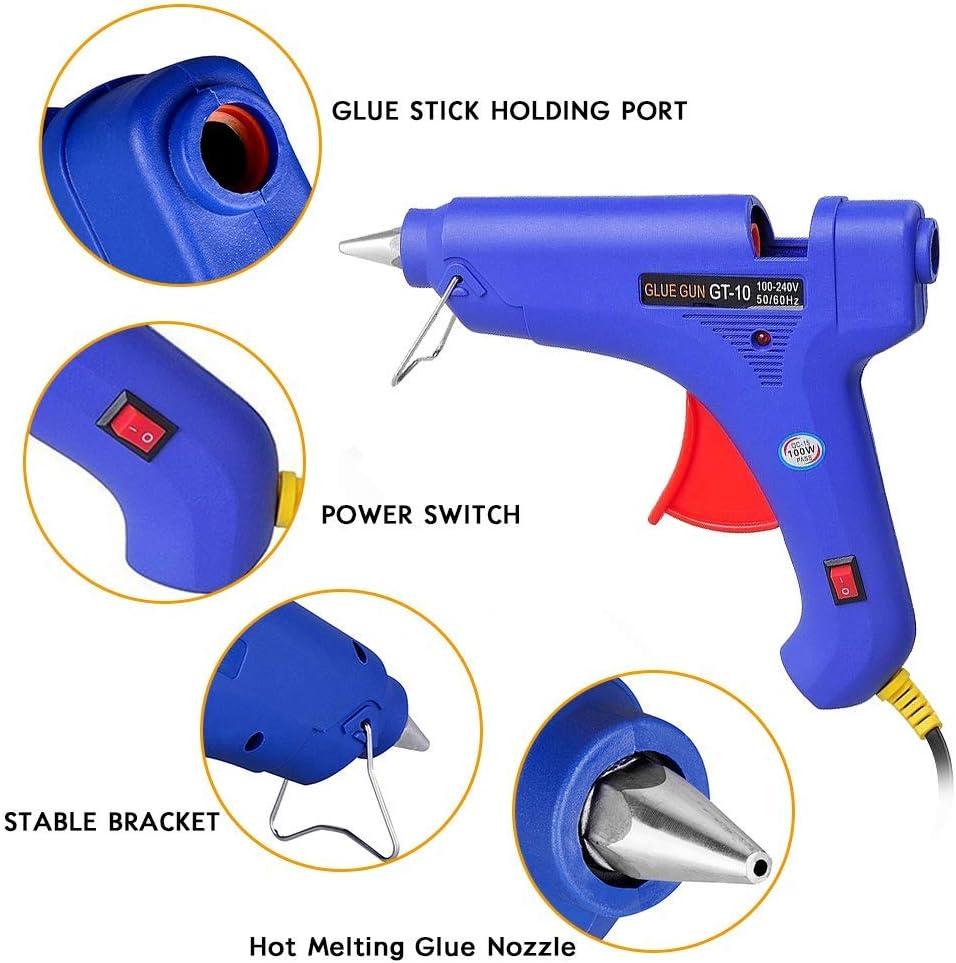 NEWACALOX Glue Gun Stand Hot Melt Glue Gun Holder with Non-Stick Glue Gun  Pad for 113/5805 EU 20W/150W Glue Gun Home Repair Tool - AliExpress