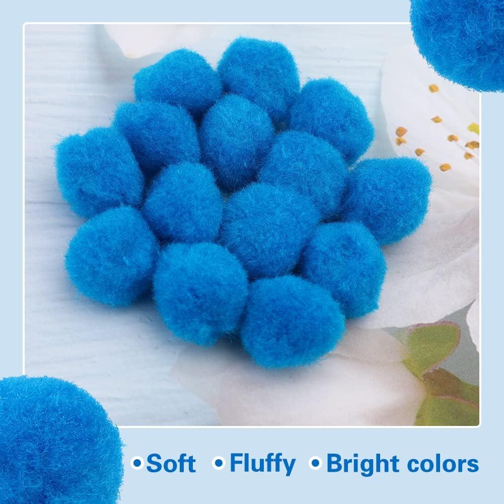 300 Pieces Light Blue Pom Poms 1 Inch Pom Poms with Self-Adhesive Wiggly  Eyes for Crafts Small Fuzzy Balls Pompom Puff Balls for Xmas DIY Art  Creative Crafts Decorations 300pcs light blue